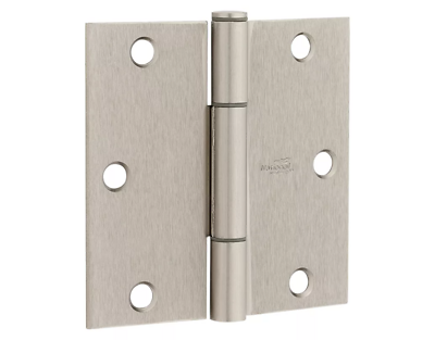 National Hardware N830-448 SqueakGuard Door Hinge, 3-1/2 In., 3-Pack, Satin Nickel