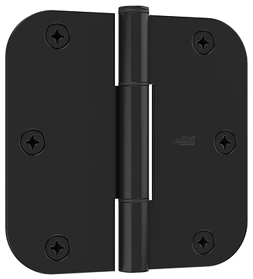 National Hardware SqueakGuard Door Hinge, 3-1/2 in, Matte Black, 3-Pk