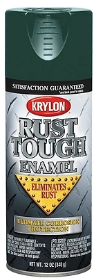 Rust Tough 12 Oz. Gloss Spray Paint, Hunter Green, Anti-rust Technology