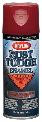 Krylon K09210008 Rust Tough Gloss Enamel Spray Paint, Radiant Red, 12 Oz