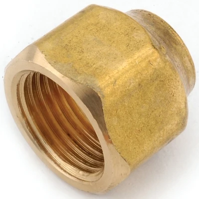 3/8 In. X 1/4 In. Brass Flare Reducing Nut 5 Pk Model 754020-0604