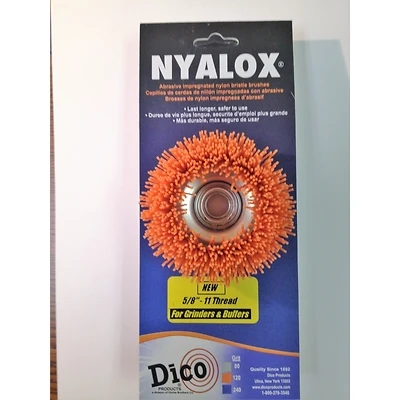 Nyalox 3 In. Crimped Nylon Mandrel Mounted Cup Brush 12500 Rpm 5 Pk
