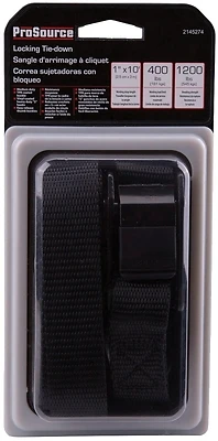 Fh64053 Medium Duty Tie-down, 1 In W X 10 Ft L, 400 Lb Capacity