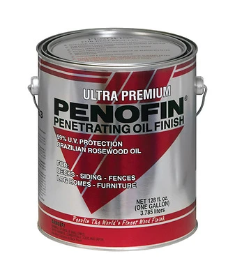 Penofin F3MWRGA Ultra Premium Transparent Western Red Cedar Wood Stain, 1 Gal.