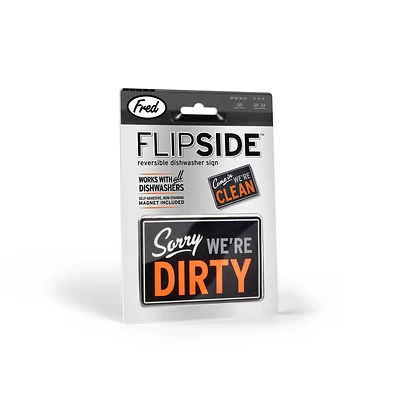 Flipside Clean/dirty Dishwasher Magnet Sign, Pvc, Model Flip, 1 Pk