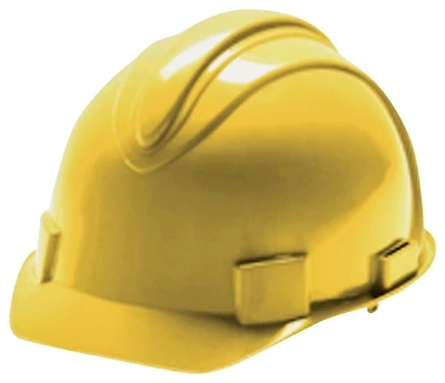 3013370 Charger Hard Hat, Yellow, 4 Point Ratchet Suspension, Ansi Z89.1, Pack Of 12