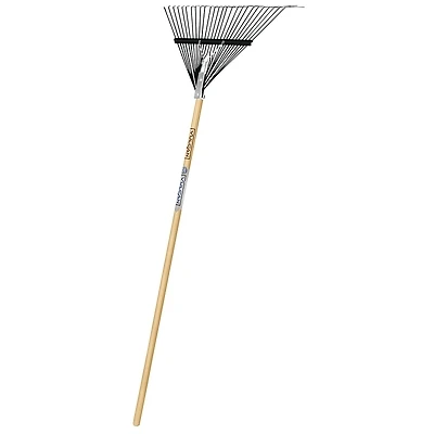 34561 Premium Lawn/leaf Rake, 26 Steel Tines, 54 Inch Wood Handle