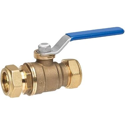 Homewerks 111-1-12 Lead Free Brass Compression Ball Valve, 1/2 In.