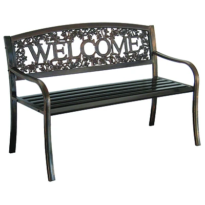 Welcome Bench 34 In. H X 50.5 In. L X 25 In. D Steel