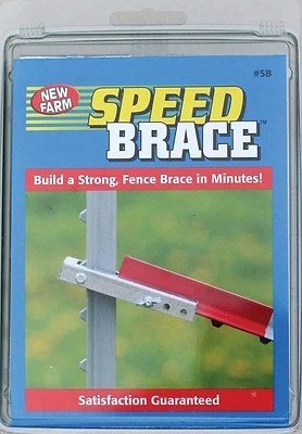 New Farm Speed Brace T-post Connectors, Steel, 7.5"l X 5"w X 1.5"h, Model Sb