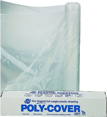Orgill Clear Polyethylene Sheeting Film, 4 Mil, 16 Ft X 100 Ft Roll