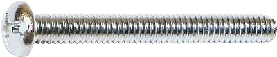 07667 Machine Screw, #8-32 X 1-1/2 In, Combo Round, Zinc, 100 Pk