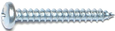 #10 X 1-1/2 In. Zinc Plated Self-tapping Pan Screws, 100 Pk