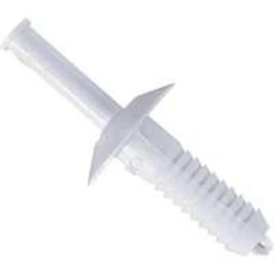 Wall-tuf Nylon Rivets 3/4 Inch White - 50 Count Bag