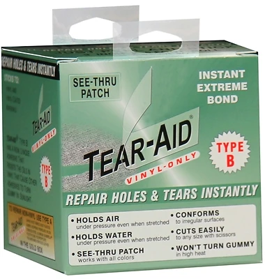 D-roll-b-20 Vinyl Repair Patch Kit, Type B, 3 In X 5 Ft