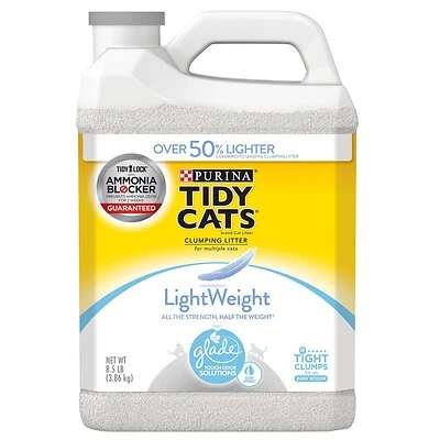 Tidy Cats Lightweight Clumping Cat Litter With Glade Clear Springs, 8.5 Lbs.