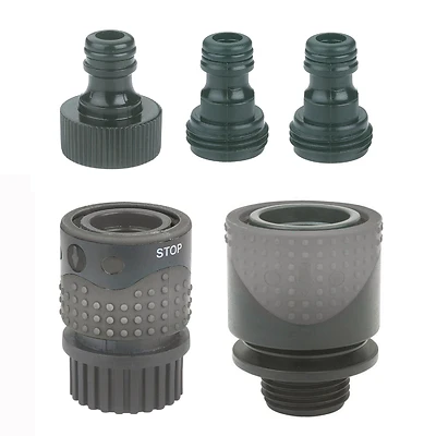 Gilmour 829394-1001 Quick Connector Hose Starter Kit, 5-Piece, Polymer