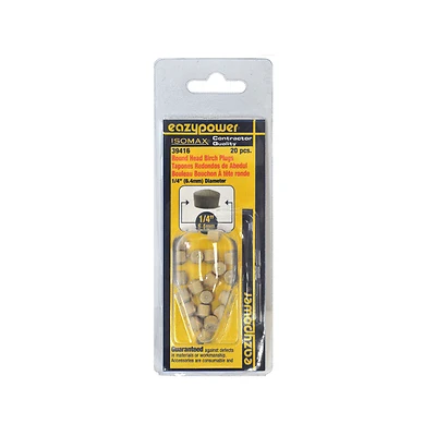 39416 0.25 in. Round Head Plug - 20 Pack