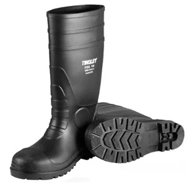 .-Economy Pvc Knee Boots- Black Size 9 31151.09