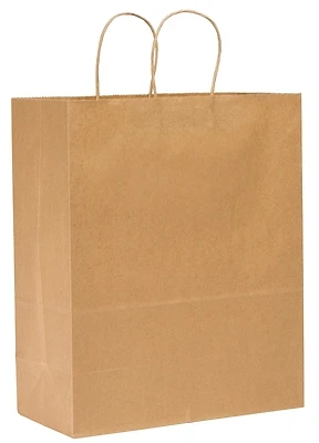 Duro Bag 87128 Heavy-duty Kraft Paper Shopping Bags, 13 X 7 X 17 In, 250 Pk