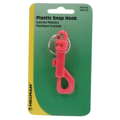 Hillman Plastic Snap Hook Key Chain, Model 701302