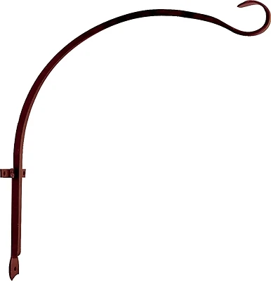 Gb-3040 Curved Hanging Plant Hook, 16 Inch, Steel, Hammered Bronze Finish
