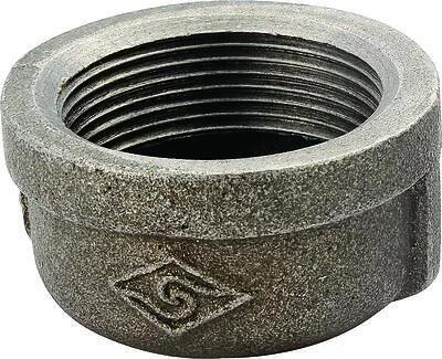 Worldwide Sourcing B300 10 Black Malleable Iron Pipe Cap, 3/8 In, 300 Psi