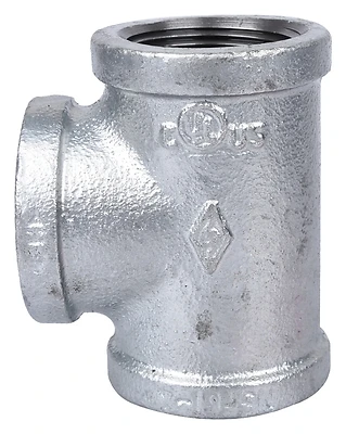 1-1/4 Inch Galvanized Malleable Tee, Model 11a-1 1/4g