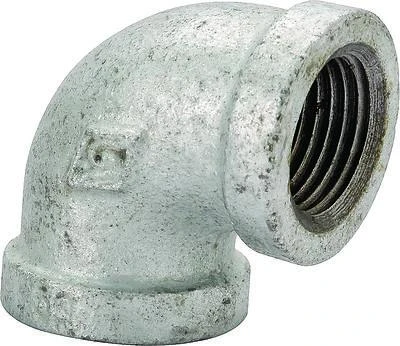 Worldwide Sourcing 2B-1/2X3/8G Galvanized 90 Degree Reducing Elbow, 1/2 x 3/8 In