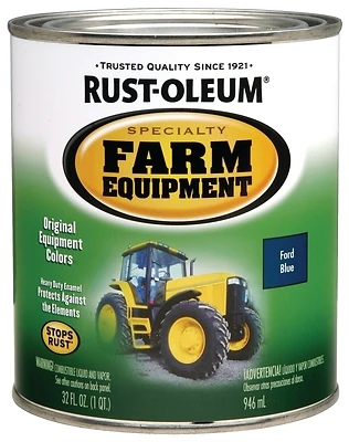 Rust-Oleum 280153 Ford Blue Farm Equipment Enamel Paint, 1 Quart