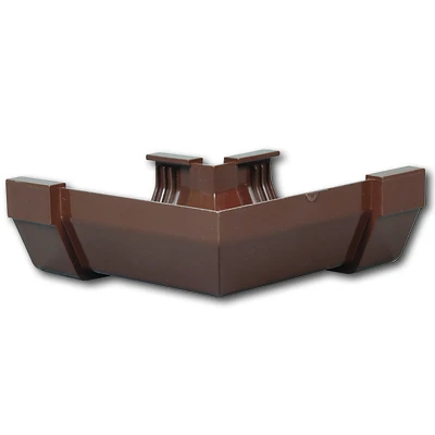 Amerimax T1503 Gutter Miter, Contemporary Vinyl, Brown, 5-In.