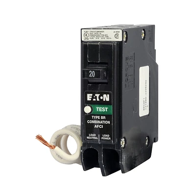 Single-Pole Type BR1 Combo Arc-Fault Circuit Breaker, 20A