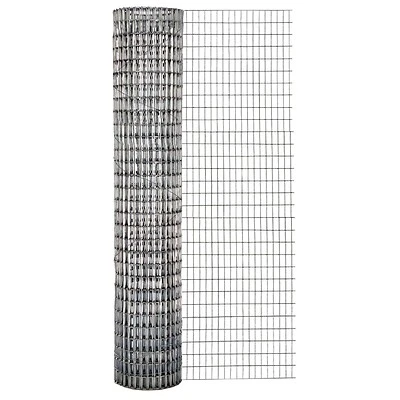 Galvanized Welded Wire Fence, 1 x 1/2-In. Mesh, 30-In. x 10-Ft.