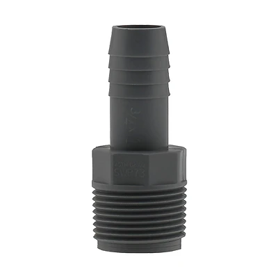 Boshart UPPRA-1007 Pipe Adapter, 1 x 3/4 in, MIP x Insert, Polyethylene