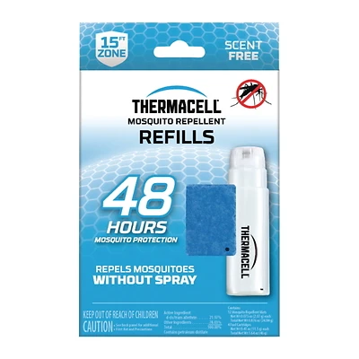 Thermacell MR400-12 Repellent Refill, Includes: (4) Fuel Cartridges, (12) Repellent Mats