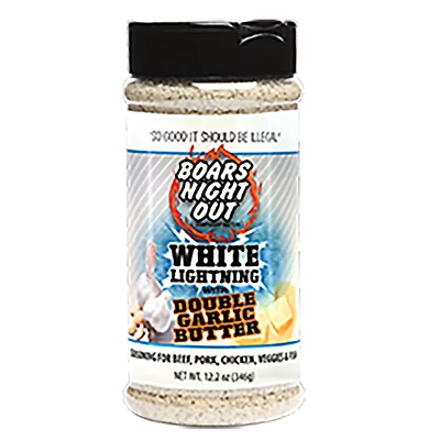 Boar's Night Out OW86508 BBQ Seasoning, Garlic Butter Flavor, 12.2 oz