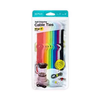 Wrap-It Storage 420-48MC Cable Tie, Nylon, Assorted