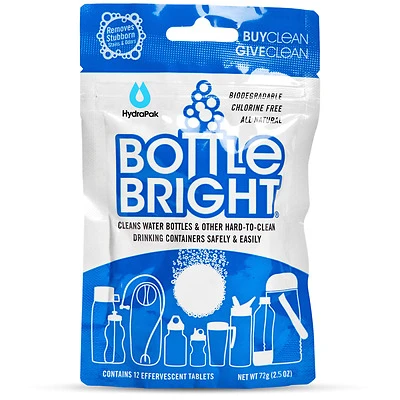 Summit BTB-00839 Bottle Bright Biodegradable All Natural Effervescent Bottle Cleaning Tablets