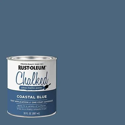 Chalked Ultra Matte Paint, Coastal Blue, 30 oz.