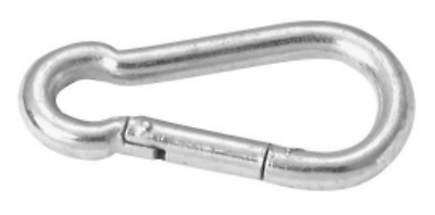 Campbell T7645026 Spring Snap Link, Zinc Plated Steel, 3/8 In., 160 Lb
