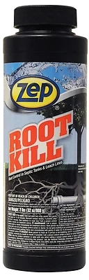 Zep ZROOT24 Granular Root Killer, Copper Sulfate, 2 Lb