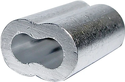 1/16 In. Aluminum Cable Ferrules (50-pack) Model 7670804 Durable Swage Tool Fittings