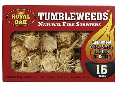 Royal Oak 205228448 Tumbleweeds Fire Starter, Natural, 16-Count