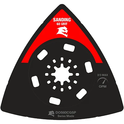 Diablo DOS60CGSP Starlock Carbide Grit Oscillating Sanding Plate, 60 Grit, 3-1/2-In.