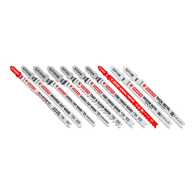 Diablo DJT10S T-Shank Jigsaw Blade Set, Assorted Metals, 10-Pc.