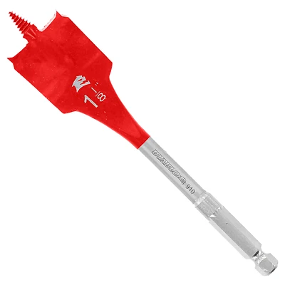 Diablo DSP2140 SPEEDemon Spade Drill Bit, 1-1/8 x 6-In., Hex Shank