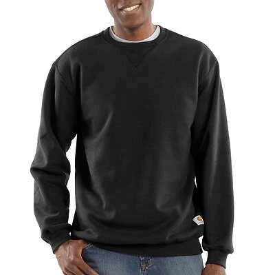 Carhartt TS0124-M Men's Loose Fit Midweight Crewneck Sweatshirt, Black, 2XL