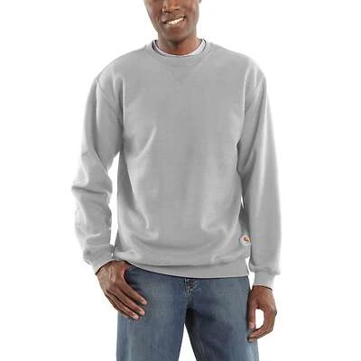 Carhartt Midweight Crewneck Sweatshirt, Heather Gray, XXL