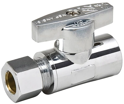 1/2 In. Sweat X 3/8 In. Compression Quarter Turn Straight Valve