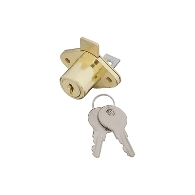Drawer Lock, Keyed Alike, Brass